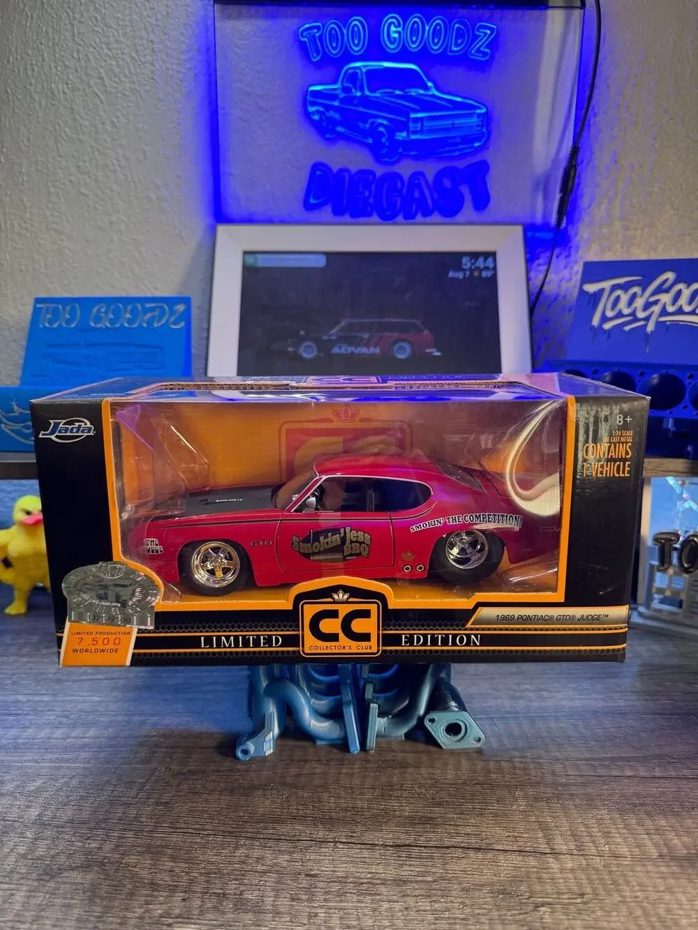 Jada 1/24 Collectors Club 1969 Pontiac GTO Judge numbered 1375